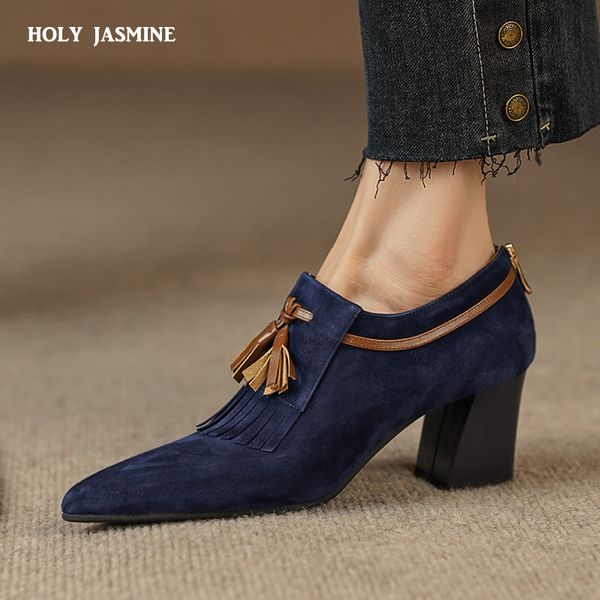 dress shoes spring women shoes pointed toe chunky heel women pumps sheep suede high heels belt buckle shoes for women zapatos de mujer 23051, Black
dress shoes spring women shoes pointed toe chunky heel women pumps sheep suede high heels belt buckle shoes for women zapatos de mujer 23051, Black