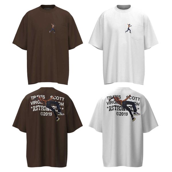 men's t-shirt new designer co-branded commemorative models round neck fashion high street american street style men and women with the, White;black
men's t-shirt new designer co-branded commemorative models round neck fashion high street american street style men and women with the, White;black