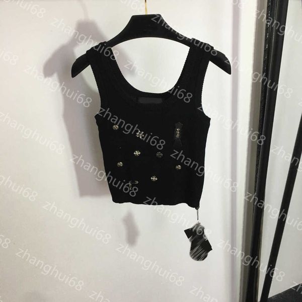 23ss tank vests womens tanks camis womens designer clothing vest pieced leather cross hardware decoration slim knit suspender vest womens cl, White
23ss tank vests womens tanks camis womens designer clothing vest pieced leather cross hardware decoration slim knit suspender vest womens cl, White