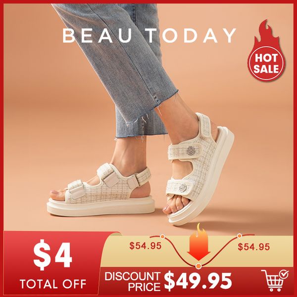 sandals beautoday platform women lattice round toe hook loop plaid cloth summer casual ladies outdoor shoes handmade 38161 230512, Black
sandals beautoday platform women lattice round toe hook loop plaid cloth summer casual ladies outdoor shoes handmade 38161 230512, Black