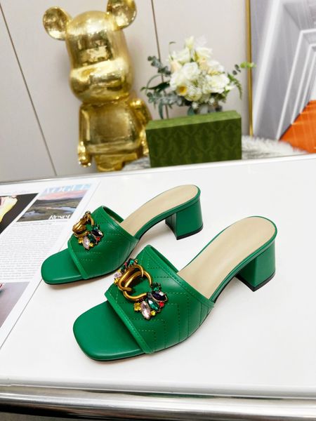 2023 designer womens slipper summer new slipper luxury rhinestone button round head thick heel slipper genuine leather fashion womens slippe, Black
2023 designer womens slipper summer new slipper luxury rhinestone button round head thick heel slipper genuine leather fashion womens slippe, Black