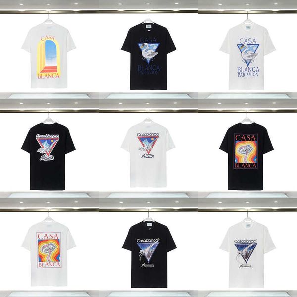 mens womens designer t shirt printed fashion man tshirt qualities cotton casual tees short sleeve luxury hip hop streetwear casablanc tshirt, White;black
mens womens designer t shirt printed fashion man tshirt qualities cotton casual tees short sleeve luxury hip hop streetwear casablanc tshirt, White;black