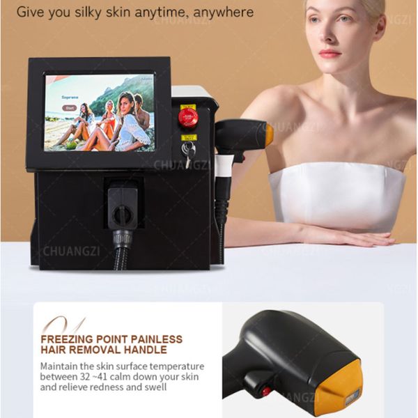 high power 2000w 808 diode laser hair removal machine for face and body hair remove beauty device, Black
high power 2000w 808 diode laser hair removal machine for face and body hair remove beauty device, Black