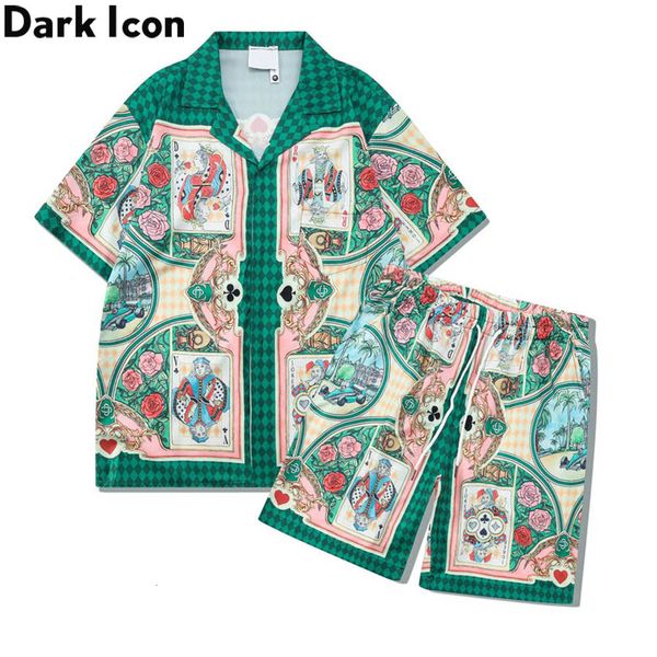 men's tracksuits dark icon printed men's shirt and shorts summer street fashion sets for man 230511, Gray
men's tracksuits dark icon printed men's shirt and shorts summer street fashion sets for man 230511, Gray