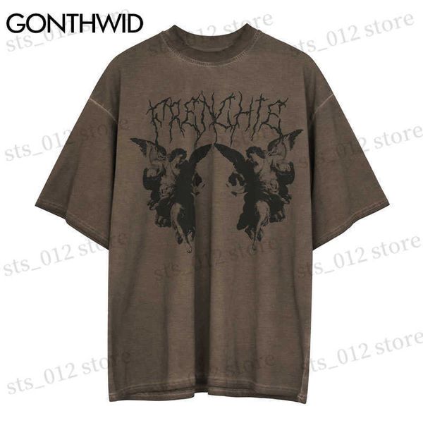 gonthwid men's t-shirts tshirts streetwear vintage painting print punk rock gothic tees shirts hip hop fashion summer casual loose cott, White;black
gonthwid men's t-shirts tshirts streetwear vintage painting print punk rock gothic tees shirts hip hop fashion summer casual loose cott, White;black