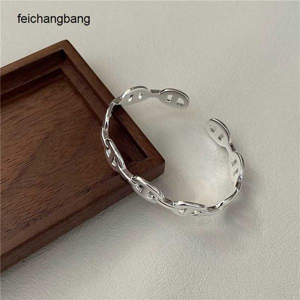 factory outlet h ermes designer bracelets s925 sterling silver korean fashion heavy industry pig nose bracelet simple classic band, Black
factory outlet h ermes designer bracelets s925 sterling silver korean fashion heavy industry pig nose bracelet simple classic band, Black