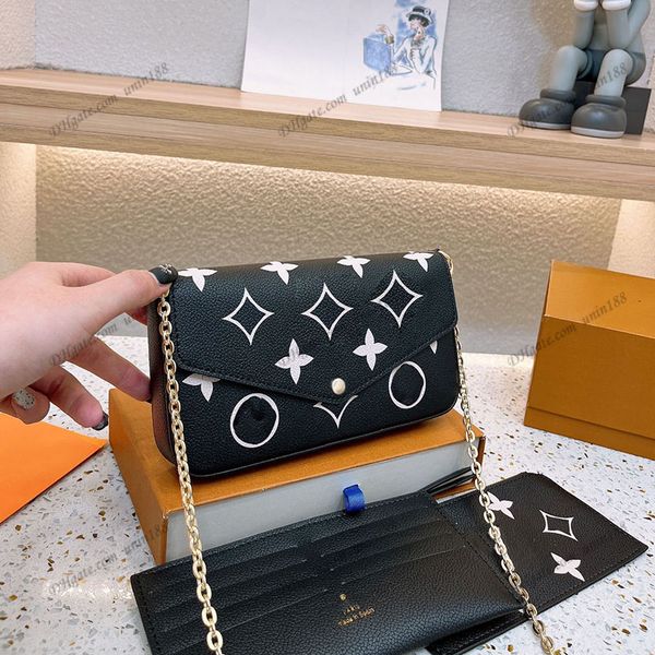23ss women luxurys designer totes bags handbag 3 in1 chain printing flowers shouder crossbody ladies handbags flowers messenger bag pouch pu
23ss women luxurys designer totes bags handbag 3 in1 chain printing flowers shouder crossbody ladies handbags flowers messenger bag pouch pu