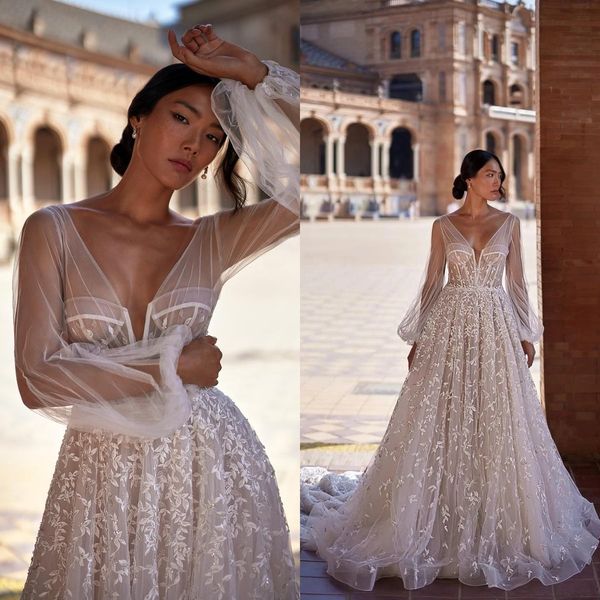 julie vino 2023 vintage wedding dresses boho long sleeve v neck lace appliqued bridal gowns a line beach vestido de noiva, White
julie vino 2023 vintage wedding dresses boho long sleeve v neck lace appliqued bridal gowns a line beach vestido de noiva, White