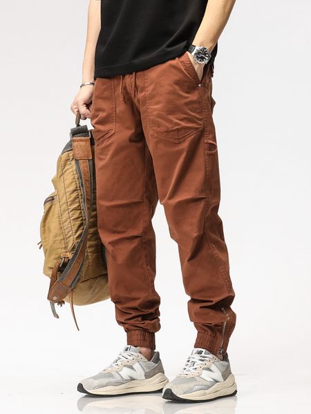 men's pants summer cargo pants men cotton casual slim fit joggers fashion drawstring zip leg work trousers male streetwear 230512, Black
men's pants summer cargo pants men cotton casual slim fit joggers fashion drawstring zip leg work trousers male streetwear 230512, Black