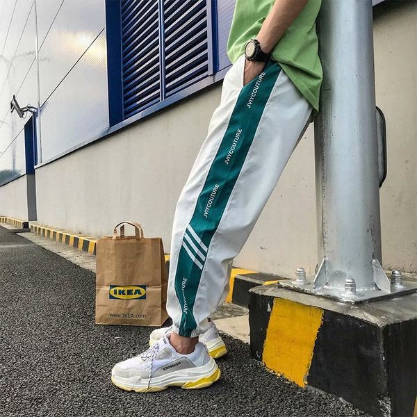 men's pants japanese korean hip pop men's pants long patchwork reflective track joggers elastic waist side striped sweatpants trou, Black
men's pants japanese korean hip pop men's pants long patchwork reflective track joggers elastic waist side striped sweatpants trou, Black