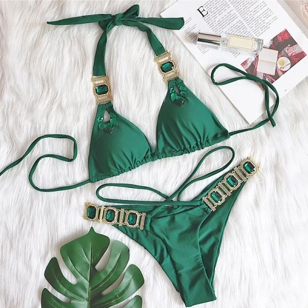 women's clothing swimsuits swimwears bikinis set crystal and diamond split swimsuit bathing suit backless bodysuit green, White;black
women's clothing swimsuits swimwears bikinis set crystal and diamond split swimsuit bathing suit backless bodysuit green, White;black