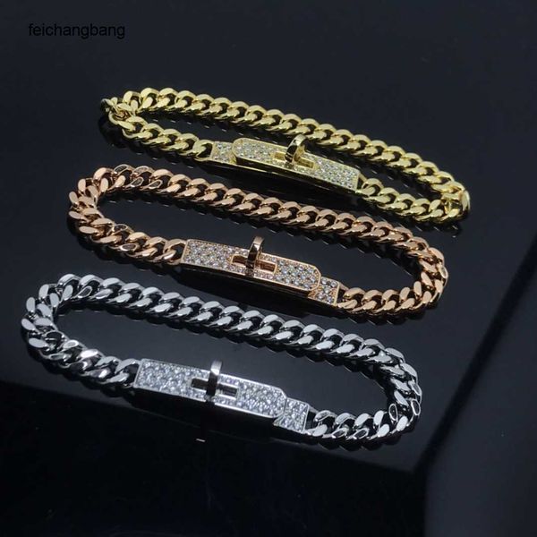 designer bracelets half diamond sky star temperament ins plated 18k rose gold pig nose couple, Black
designer bracelets half diamond sky star temperament ins plated 18k rose gold pig nose couple, Black