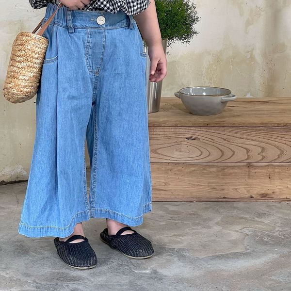 jeans deer jonmi spring summer baby girls wide leg pants korean style toddlers kids thin denim trousers children casual jeans 230512, Blue
jeans deer jonmi spring summer baby girls wide leg pants korean style toddlers kids thin denim trousers children casual jeans 230512, Blue