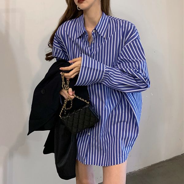 women's blouses shirts autumn fashion loose all-match shirt hollow open back lapel stripe minimalist style blouse 230512, White
women's blouses shirts autumn fashion loose all-match shirt hollow open back lapel stripe minimalist style blouse 230512, White