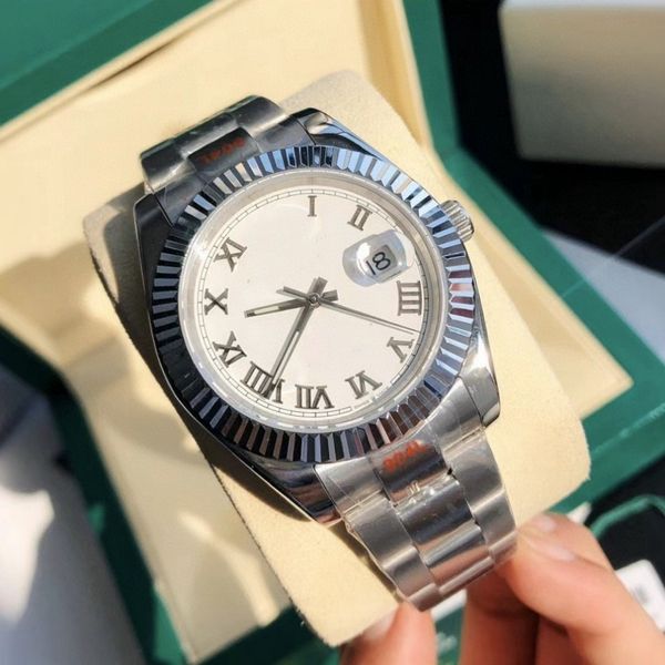 watchsc- u1 automatic mechanical watch 41mm 36mm 31mm 28mm watch mens womens stainless shell bezel steel waterproof luminous watches, Slivery;brown
watchsc- u1 automatic mechanical watch 41mm 36mm 31mm 28mm watch mens womens stainless shell bezel steel waterproof luminous watches, Slivery;brown