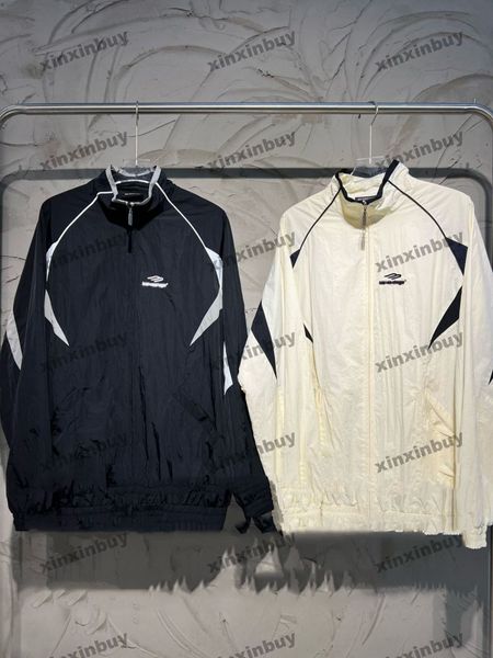 xinxinbuy men designer coat jacket windbreak paris panelled letter embroidery sets long sleeve women black khaki oversize s-l, Black;brown
xinxinbuy men designer coat jacket windbreak paris panelled letter embroidery sets long sleeve women black khaki oversize s-l, Black;brown