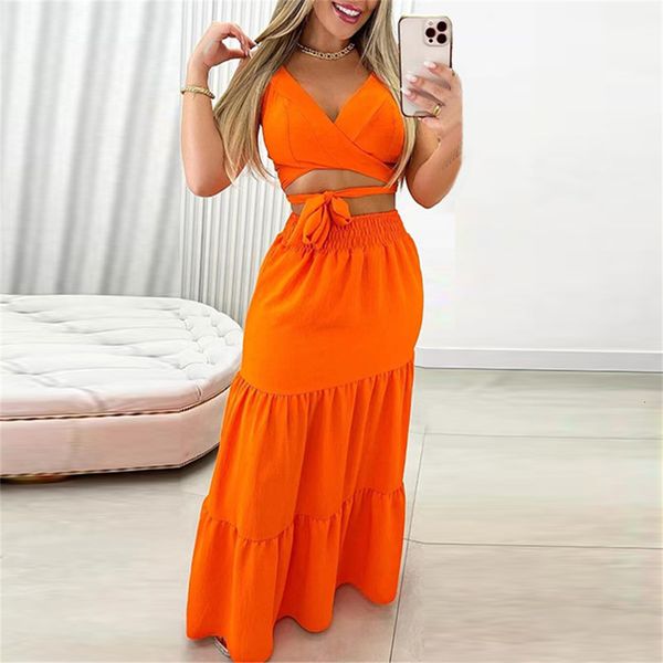 two piece dress elegant women summer skirt sets outfits off shoulder crop long maxi skirts two pieces dress suits conjuntos cortos 230512, White
two piece dress elegant women summer skirt sets outfits off shoulder crop long maxi skirts two pieces dress suits conjuntos cortos 230512, White