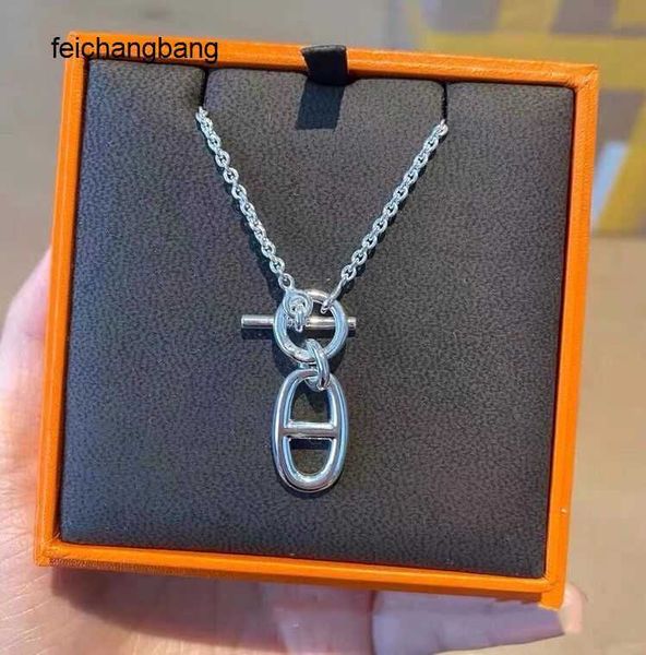 casual h ermes designer necklace h pig nose titanium steel plated 18k gold glossy face ot pendant clavicle chain female pyhz, Black
casual h ermes designer necklace h pig nose titanium steel plated 18k gold glossy face ot pendant clavicle chain female pyhz, Black