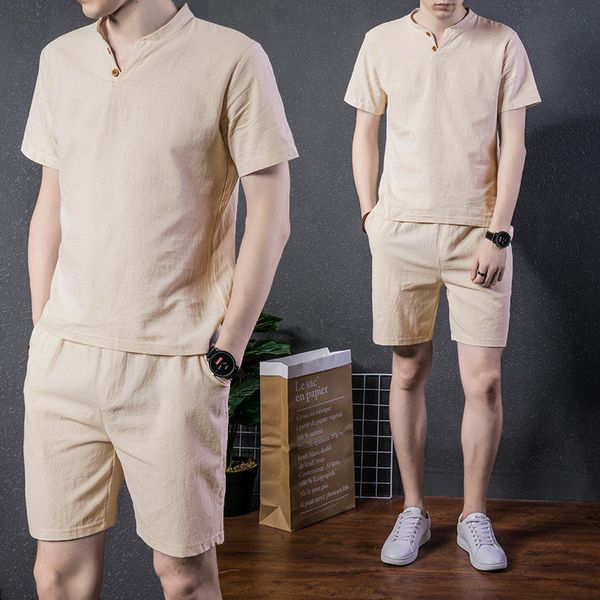 mens tracksuits summer fashion solid color cotton and hemp suit mens casual loose comfortable highquality large size twopiece set 230511, Gray
mens tracksuits summer fashion solid color cotton and hemp suit mens casual loose comfortable highquality large size twopiece set 230511, Gray