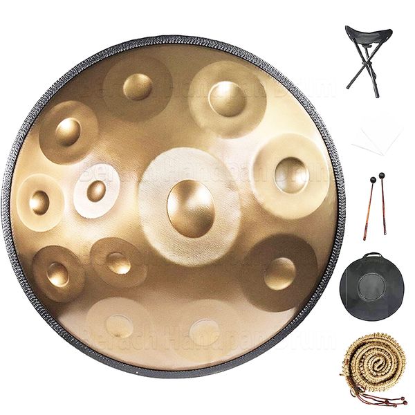 gold handpan drum 22 inch 12/10/9 notes d minor steel tongue drum yoga meditation instrument beginner tambor gift
gold handpan drum 22 inch 12/10/9 notes d minor steel tongue drum yoga meditation instrument beginner tambor gift
