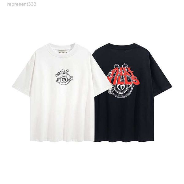 galleryes shirt hip hop high street fashion brand casual loose round neck printed short sleeve designer shirt, White;black
galleryes shirt hip hop high street fashion brand casual loose round neck printed short sleeve designer shirt, White;black