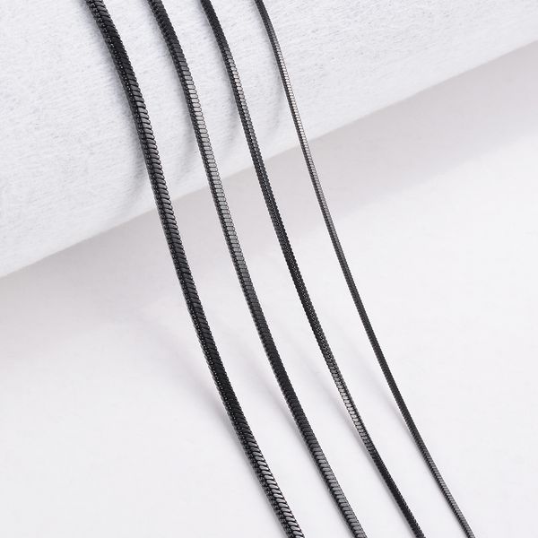 1 piece black 316 stainless steel square snake chain men women necklace jewelry width 0.9/1.2/1.5/2.0mm, Silver
1 piece black 316 stainless steel square snake chain men women necklace jewelry width 0.9/1.2/1.5/2.0mm, Silver