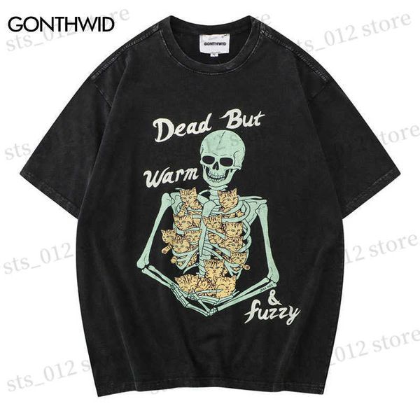 men's t-shirts distressed tshirt hip hop funny skull skeleton cat print tee shirts 2023 summer harajuku vintage casual cotton short sle, White;black
men's t-shirts distressed tshirt hip hop funny skull skeleton cat print tee shirts 2023 summer harajuku vintage casual cotton short sle, White;black