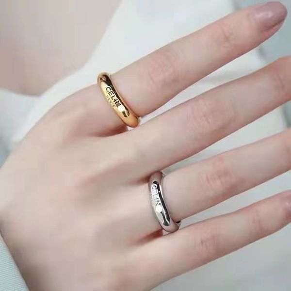 2023 new designer plain ring high-quality cold wind everything match day gold and silver mix couples matching ring, Golden;silver
2023 new designer plain ring high-quality cold wind everything match day gold and silver mix couples matching ring, Golden;silver