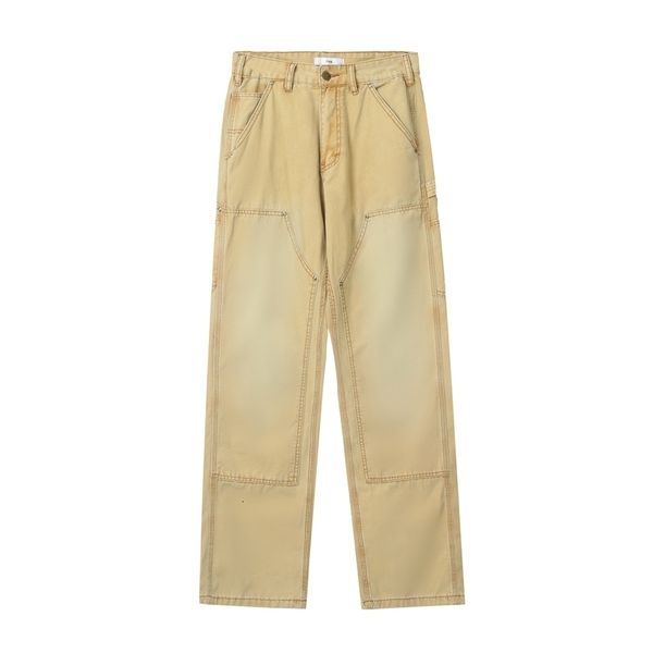 men's pants distressed retro streetwear loose trousers for men and women solid color pockets overalls baggy hip hop cargo pants oversiz, Black
men's pants distressed retro streetwear loose trousers for men and women solid color pockets overalls baggy hip hop cargo pants oversiz, Black