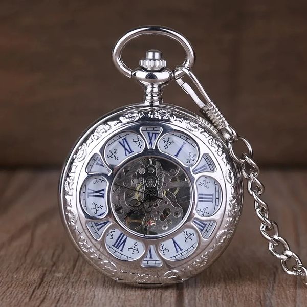 pocket watches lot silver pendant mechanical watch double open with metal chain steampunk roman number unisex, Slivery;golden
pocket watches lot silver pendant mechanical watch double open with metal chain steampunk roman number unisex, Slivery;golden