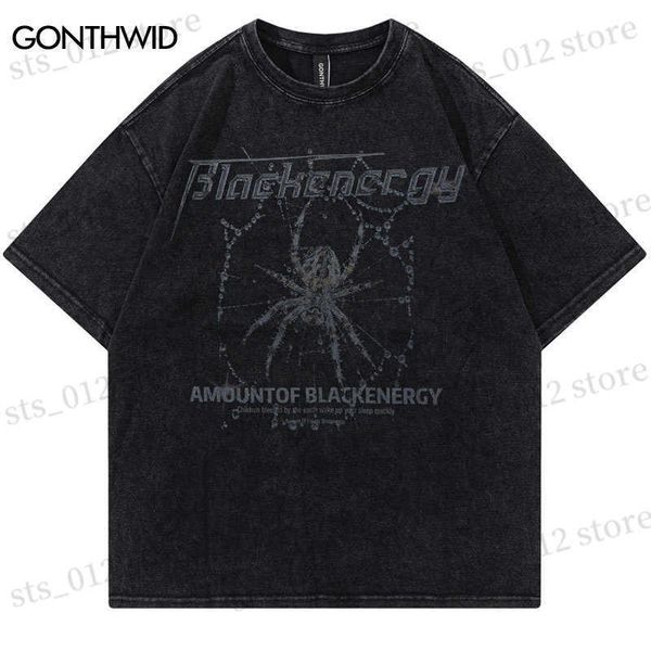 men's t-shirts vintage punk t-shirt men streetwear hip hop spider graphic print gothic washed tee shirts 2023 harajuku fashion loose ts, White;black
men's t-shirts vintage punk t-shirt men streetwear hip hop spider graphic print gothic washed tee shirts 2023 harajuku fashion loose ts, White;black