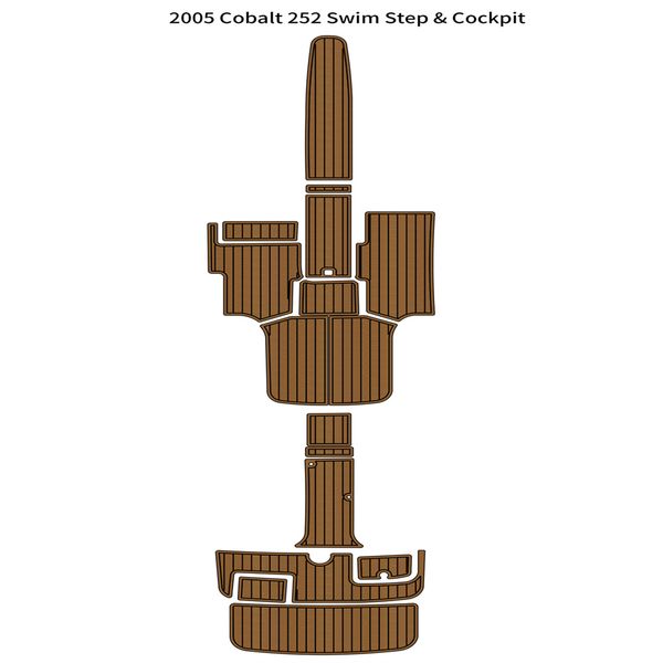2005 cobalt 252 swim platform cockpit pad boat eva foam faux teak deck floor mat