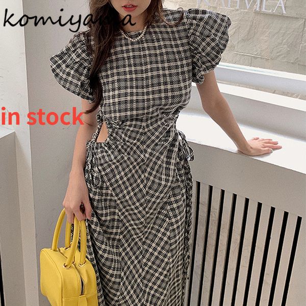 casual dresses lace up hollow out waist dresses puff sleeve plaid dress women summer vestidos korean elegant o neck robe femme 230512, Black;gray
casual dresses lace up hollow out waist dresses puff sleeve plaid dress women summer vestidos korean elegant o neck robe femme 230512, Black;gray
