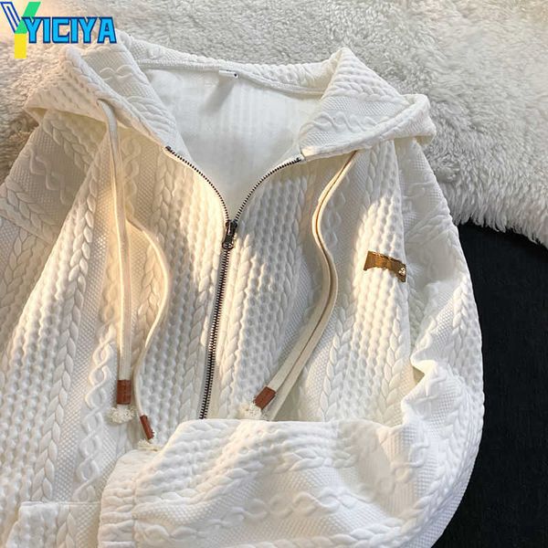 yiciya women's hoodies sweatshirts new japanese zippered waffle sweatshirt ins jacket spring autumn oversized hooded pure color leisure, Black
yiciya women's hoodies sweatshirts new japanese zippered waffle sweatshirt ins jacket spring autumn oversized hooded pure color leisure, Black