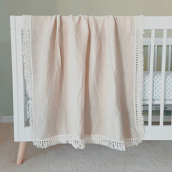 blankets swaddling cotton muslin swaddle for born baby tassel receiving blanket born wrap infant sleeping quilt bed cover 230512
blankets swaddling cotton muslin swaddle for born baby tassel receiving blanket born wrap infant sleeping quilt bed cover 230512
