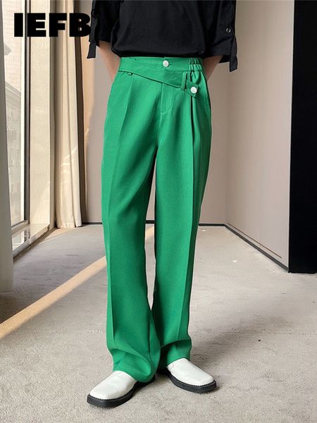 men's pants iefb korean style casual bandage simple solid color men's straight pants button pocket zipper autumn versatile 9a1283, Black
men's pants iefb korean style casual bandage simple solid color men's straight pants button pocket zipper autumn versatile 9a1283, Black