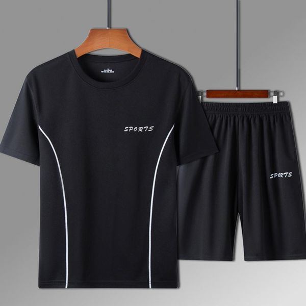 mens tracksuits 2 pcsset men summer tracksuit breathable quick dry letter printing short sleeve round neck plus size summer male shorts set, Gray
mens tracksuits 2 pcsset men summer tracksuit breathable quick dry letter printing short sleeve round neck plus size summer male shorts set, Gray