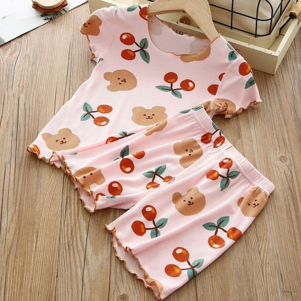 pajamas girls' and boys' pajamas t-shirt pants two-piece stes children's night wear summer thin baby fashion casual home clot, Blue;red
pajamas girls' and boys' pajamas t-shirt pants two-piece stes children's night wear summer thin baby fashion casual home clot, Blue;red