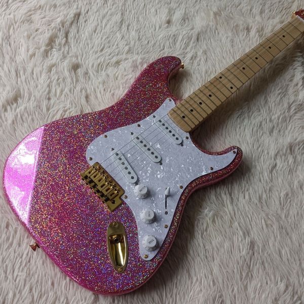 customization large grain, real pearl guard, 6-string guitar, gold accessories
customization large grain, real pearl guard, 6-string guitar, gold accessories