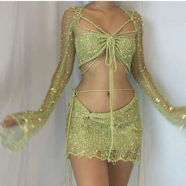 two piece dress knit sequin 2 set crochet knitted skirt sets summer women clothes crop elegant outfit 230512, White
two piece dress knit sequin 2 set crochet knitted skirt sets summer women clothes crop elegant outfit 230512, White