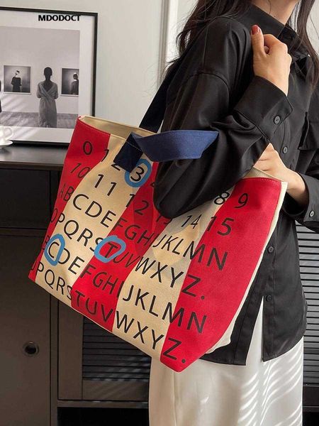 summer casual new large capacity canvas letter printing tote bags 2023 luxury designer for women fashion handbag trendy shopping 230512
summer casual new large capacity canvas letter printing tote bags 2023 luxury designer for women fashion handbag trendy shopping 230512