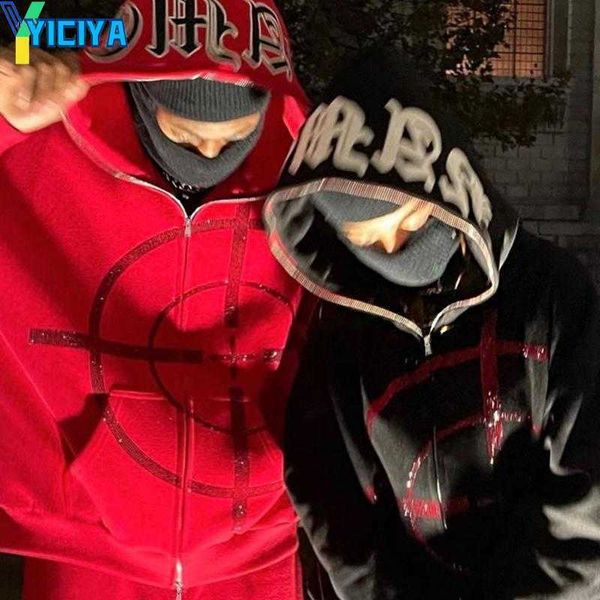 yiciya women's hoodies 2023 winter high street dark embroidered diamond goth sweatshirt hip hop punk oversized zip up jacket coat y2k c, Black
yiciya women's hoodies 2023 winter high street dark embroidered diamond goth sweatshirt hip hop punk oversized zip up jacket coat y2k c, Black