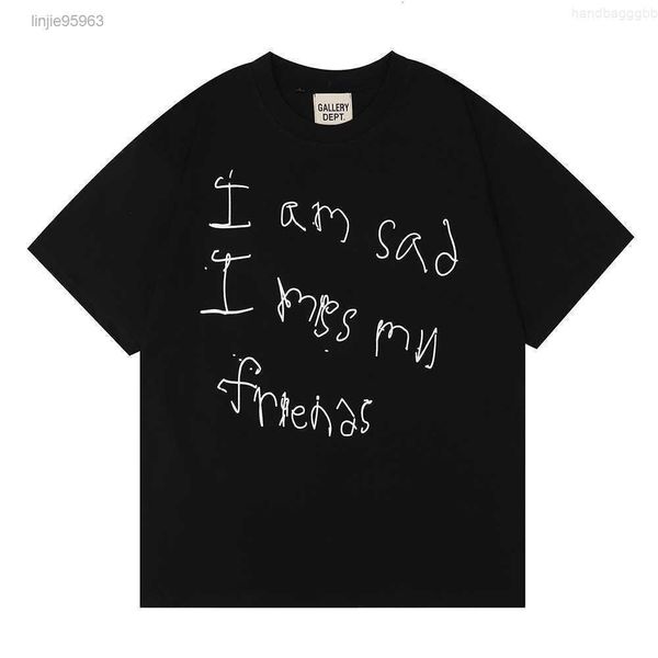 men t-shirt gall dep designer cotton leisure letter star men's fashion brand design short sleeve 0oq0 casual i am sad miss my frienddl3, White;black
men t-shirt gall dep designer cotton leisure letter star men's fashion brand design short sleeve 0oq0 casual i am sad miss my frienddl3, White;black