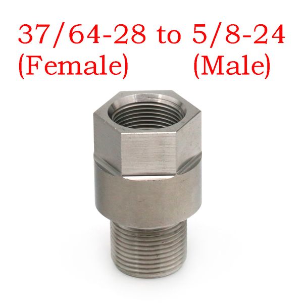 37/64-28 female to 5/8-24 male fuel filter adapter stainless steel thread adapter solvent trap threads changer ss screw converter
37/64-28 female to 5/8-24 male fuel filter adapter stainless steel thread adapter solvent trap threads changer ss screw converter