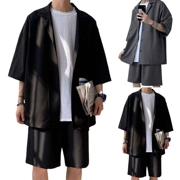 mens tracksuits korean style mens set suit men solid color loose design two pieces trendy men coat shorts suit summer oversized clothing man, Gray
mens tracksuits korean style mens set suit men solid color loose design two pieces trendy men coat shorts suit summer oversized clothing man, Gray