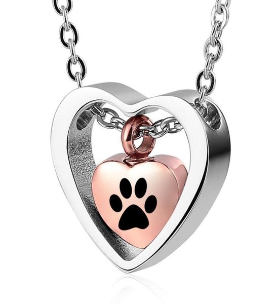 pet dog paw print keepsake necklaces memorial pendant stainless steel cremation jewelry for ashes for pet rose gold4389951, Silver
pet dog paw print keepsake necklaces memorial pendant stainless steel cremation jewelry for ashes for pet rose gold4389951, Silver