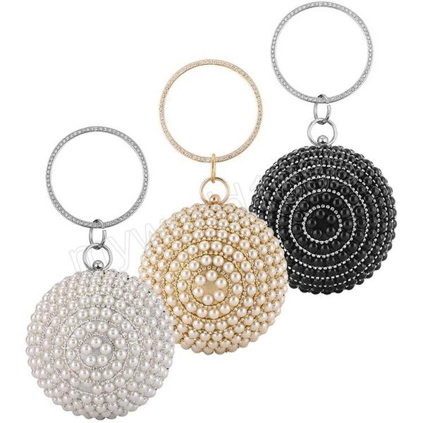beading ball evening bags fashion woman circular party day clutch female handle diamonds holder banquet purse
beading ball evening bags fashion woman circular party day clutch female handle diamonds holder banquet purse
