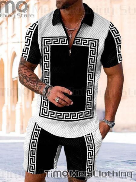 mens tracksuits summer mens tracksuit set fashion zippered polo shirtshorts 2 piece beach casual clothing men short sleeved suit 230511, Gray
mens tracksuits summer mens tracksuit set fashion zippered polo shirtshorts 2 piece beach casual clothing men short sleeved suit 230511, Gray