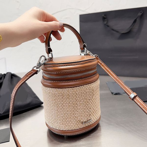 straw bucket bags woven crossbody bag women handbag purse knitting barrel shaped patchwork leather metal letters hollow out mini tote handba
straw bucket bags woven crossbody bag women handbag purse knitting barrel shaped patchwork leather metal letters hollow out mini tote handba