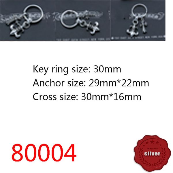 80004 s925 sterling silver keychain head jewelry pendant creative high range waist hanging keyring cross flower boat anchor mother simple pu, Slivery;golden
80004 s925 sterling silver keychain head jewelry pendant creative high range waist hanging keyring cross flower boat anchor mother simple pu, Slivery;golden